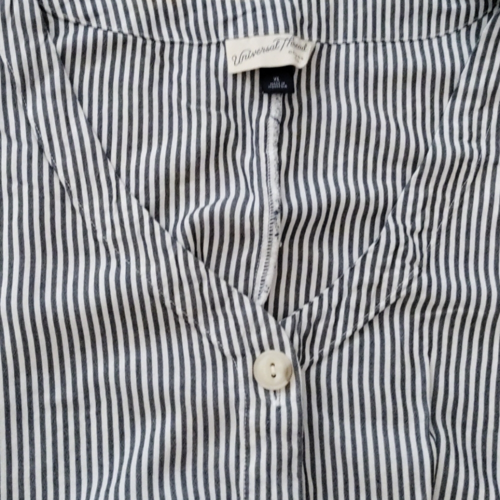 Cropped Button Down Blouse - image 2